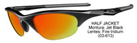 Oakley Half Jacket Jet Black/Fire Iridium (03-613)